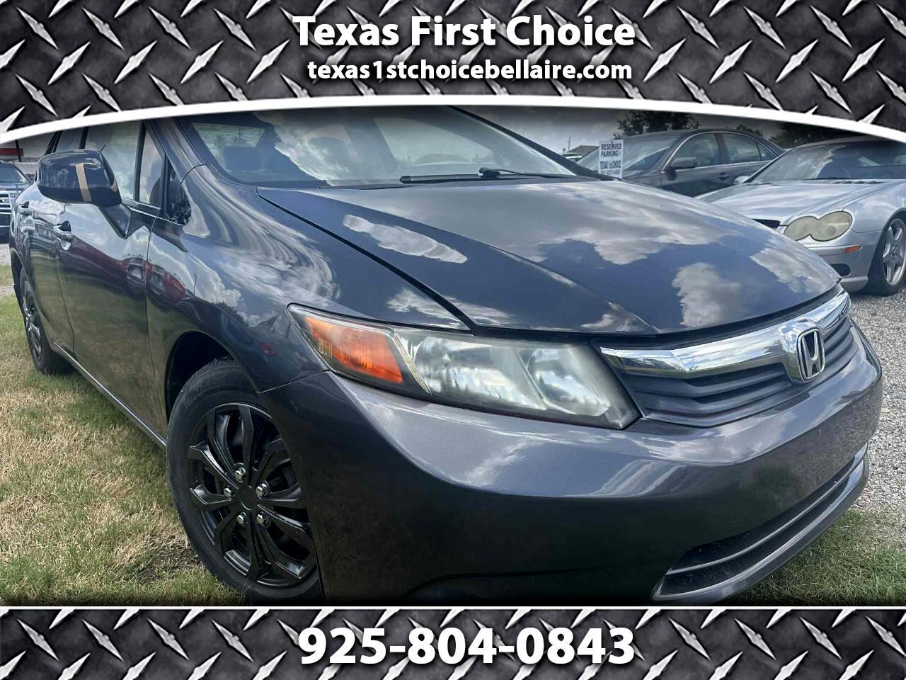 2012 Honda Civic LX Sedan 5-Speed AT