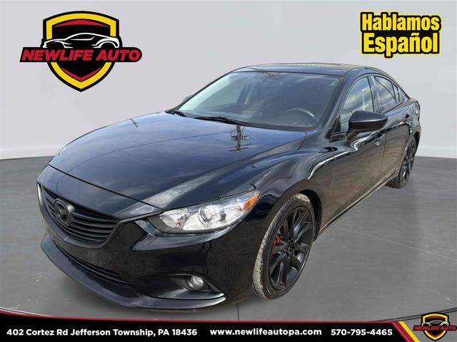 Black 2016 Mazda MAZDA6 i Touring Sedan Front-Wheel Drive Automatic