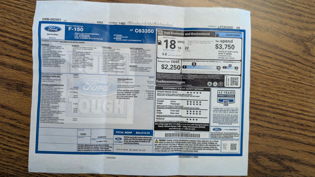 Ford F-150  2020
