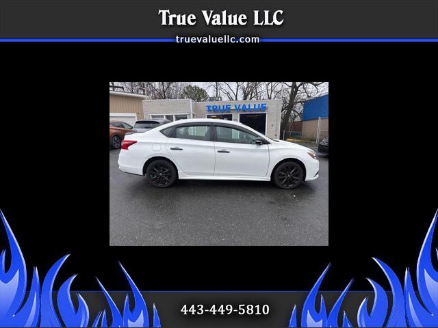 White 2018 Nissan Sentra SR Turbo FWD Sedan Front-Wheel Drive Automatic
