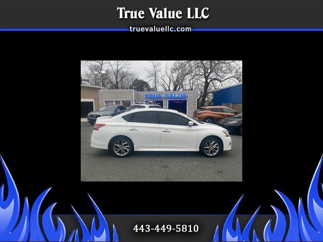 White 2015 Nissan Sentra SL Sedan Front-Wheel Drive Automatic