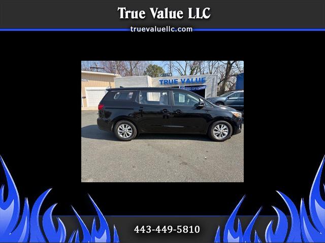 Black 2018 Kia Sedona L Minivan Front-Wheel Drive Automatic