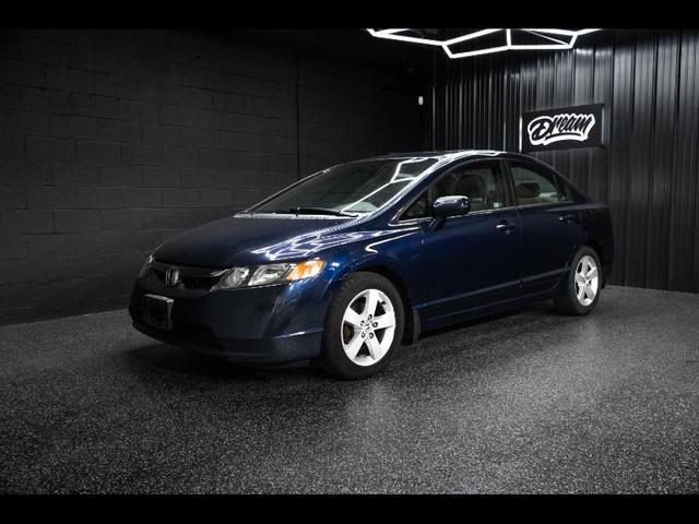 Blue 2007 Honda Civic EX Sedan Front-Wheel Drive