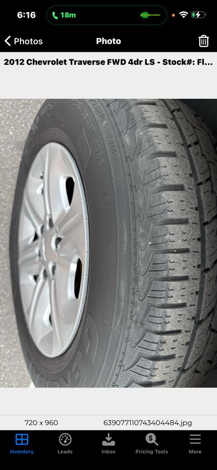 Chevrolet Traverse FWD 4dr LS 2012