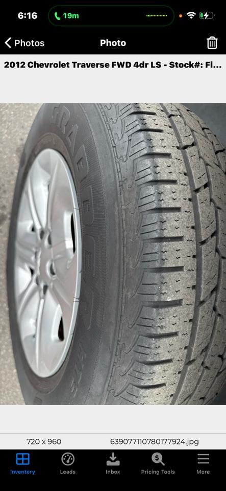 Chevrolet Traverse FWD 4dr LS 2012