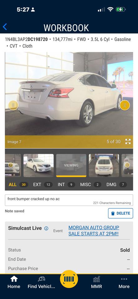 Nissan Altima 2.5 SV 2013