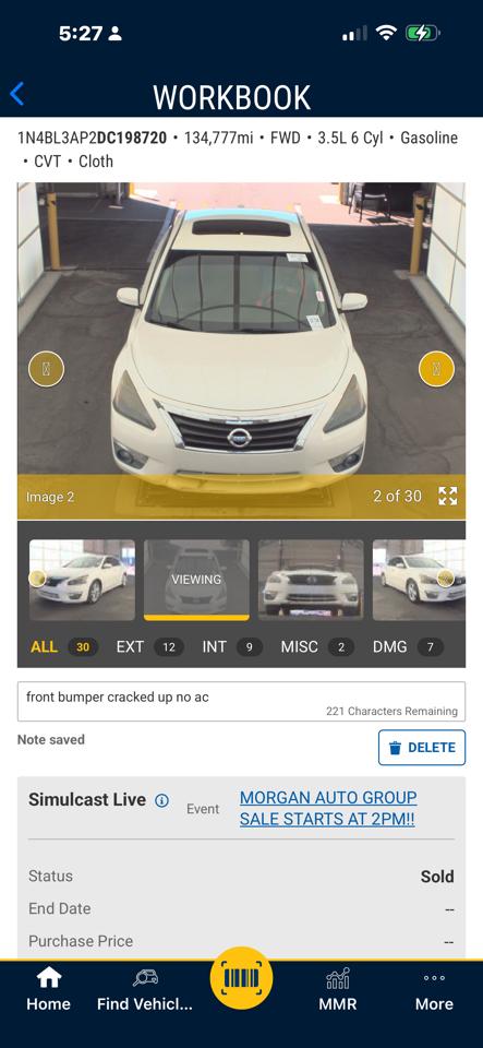 Nissan Altima 2.5 SV 2013