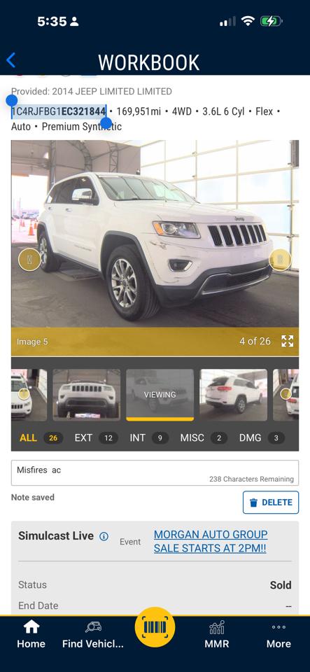 Jeep Grand Cherokee 4dr Limited 4WD 2014
