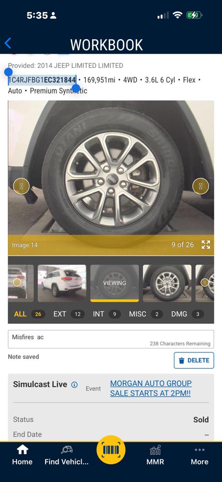 Jeep Grand Cherokee 4dr Limited 4WD 2014