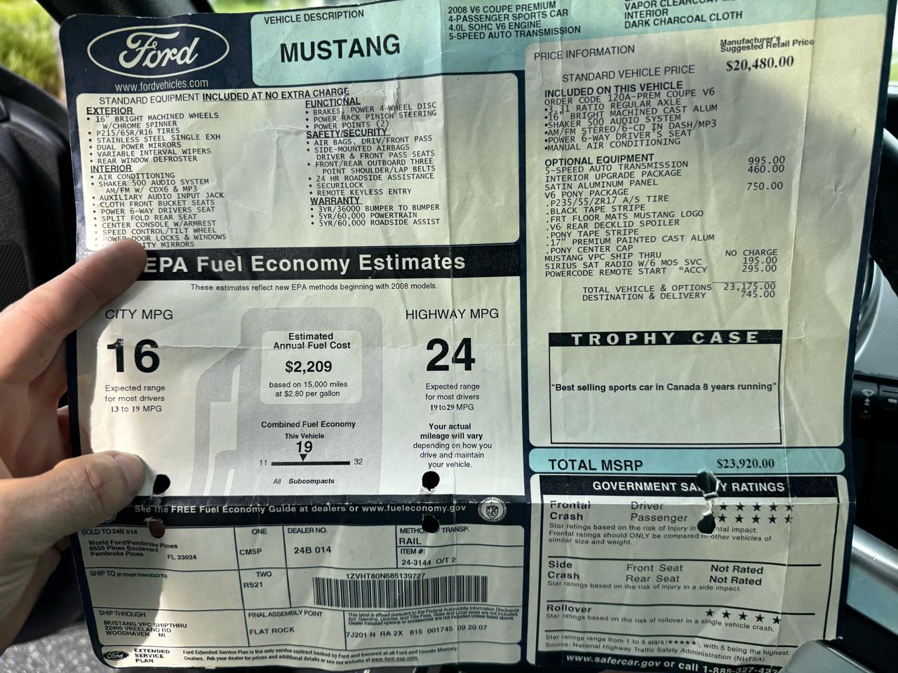 Ford Mustang  2008