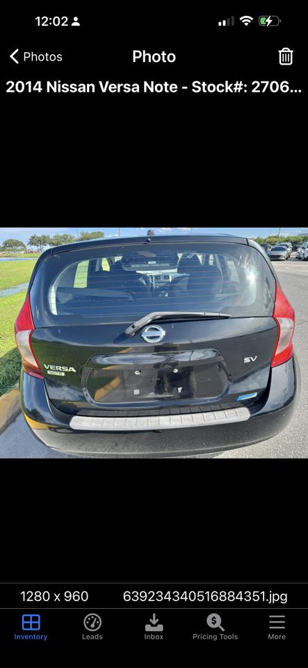 Nissan Versa Note 5dr HB CVT 1.6 SV 2014