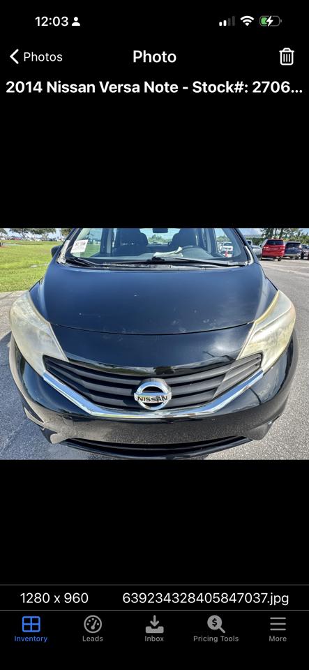 Nissan Versa Note 5dr HB CVT 1.6 SV 2014