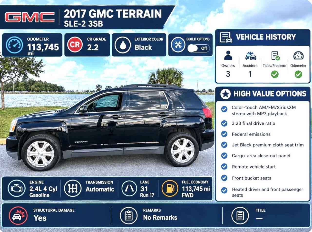 GMC Terrain FWD 4dr SLE w/SLE-2 2017