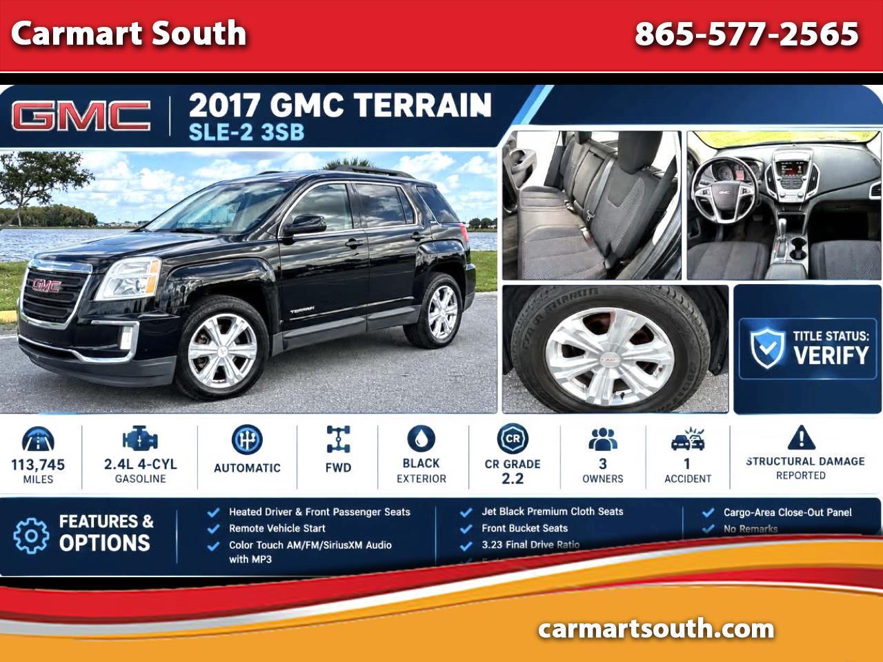 2017 GMC Terrain FWD 4dr SLE w/SLE-2