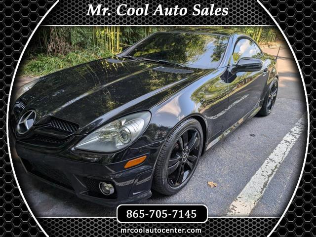 Black 2011 Mercedes-Benz SLK 300 Convertible Rear-Wheel Drive Automatic