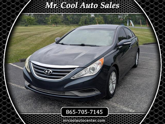 Dark Blue 2014 Hyundai Sonata Sedan Front-Wheel Drive Automatic