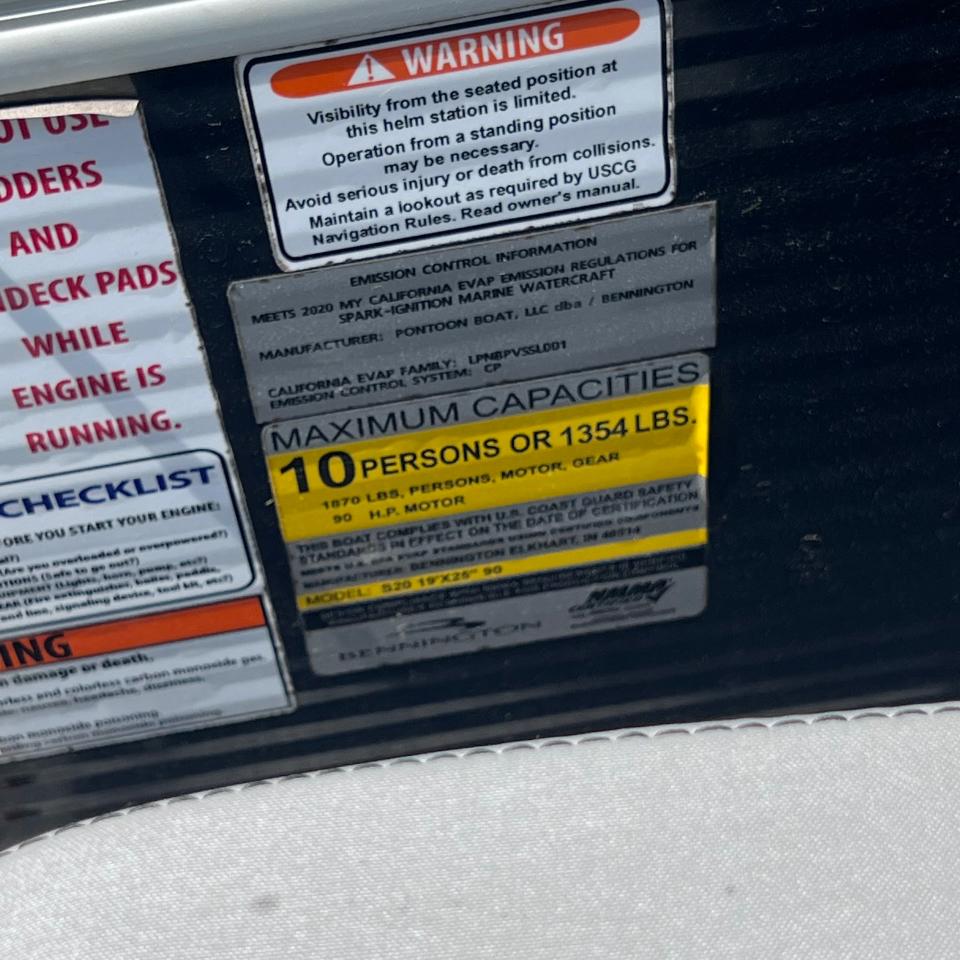 Bennington 20 SSNPXP  2020