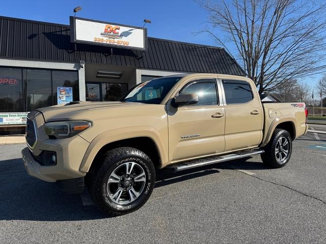 Brown 2018 Toyota Tacoma TRD Sport Double Cab 4WD Pickup Truck Four-Wheel Drive Automatic