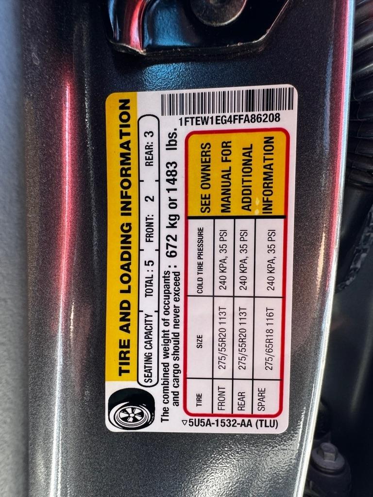 Ford F-150 Platinum SuperCrew 5.5-ft. Bed 4WD 2015