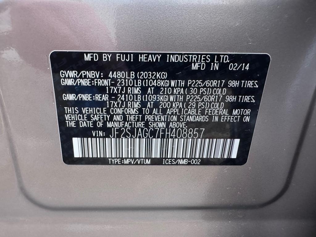 Subaru Forester 2.5i Premium 4D SUV at 2015