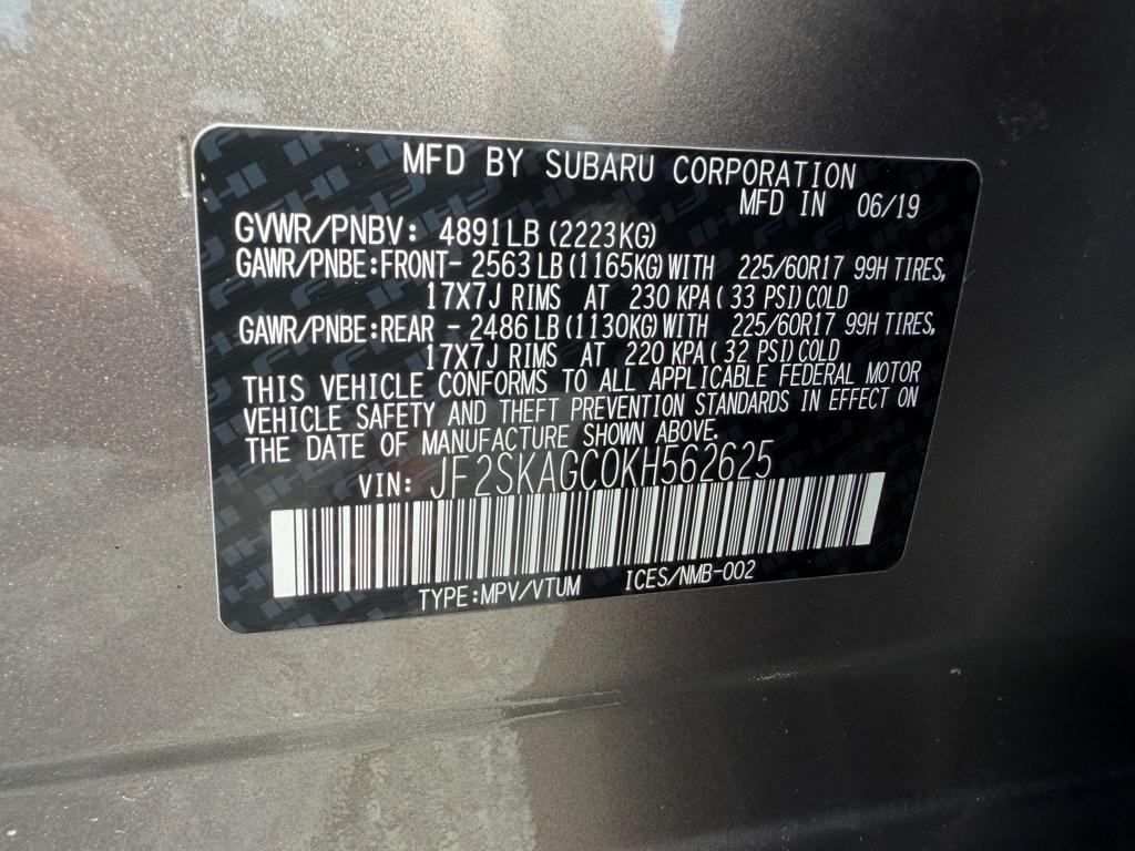 Subaru Forester Premium AWD 2019