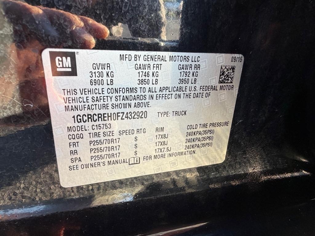 Chevrolet Silverado 1500 LT Double Cab 2WD 2015