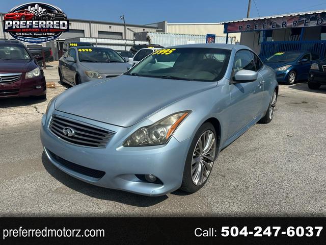 Light Blue 2011 INFINITI G37 Convertible RWD Convertible Rear-Wheel Drive