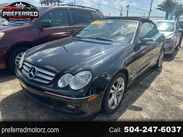 Black 2007 Mercedes-Benz CLK Convertible Rear-Wheel Drive