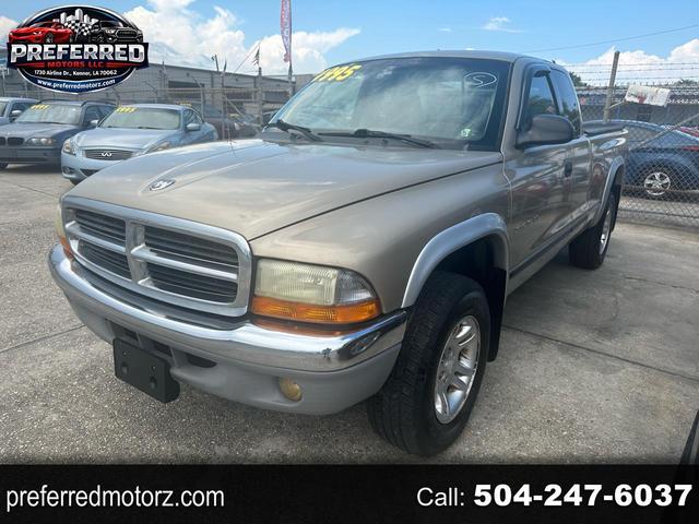 Silver 2001 Dodge Dakota Pickup Truck Four-Wheel Drive
