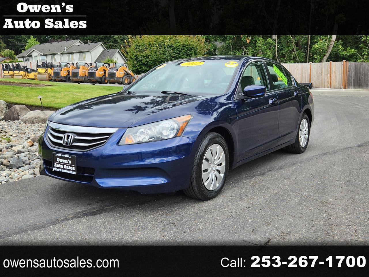 Honda Accord Sdn 4dr I4 Auto LX 2012