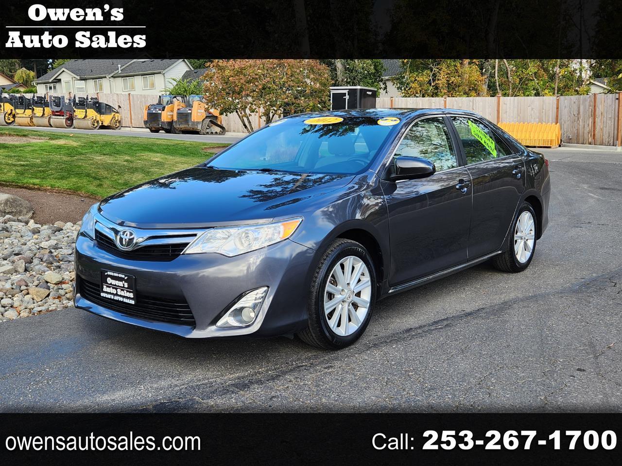 Toyota Camry 4dr Sdn I4 Auto XLE (Natl) 2012