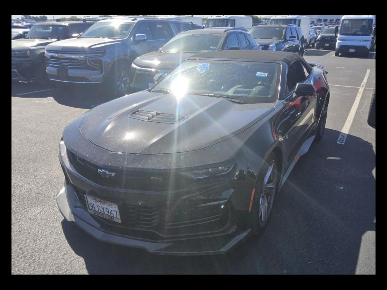 Black 2024 Chevrolet Camaro Convertible Rear-Wheel Drive 