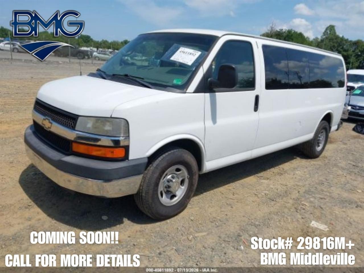 2013 Chevrolet Express LT 3500 Extended