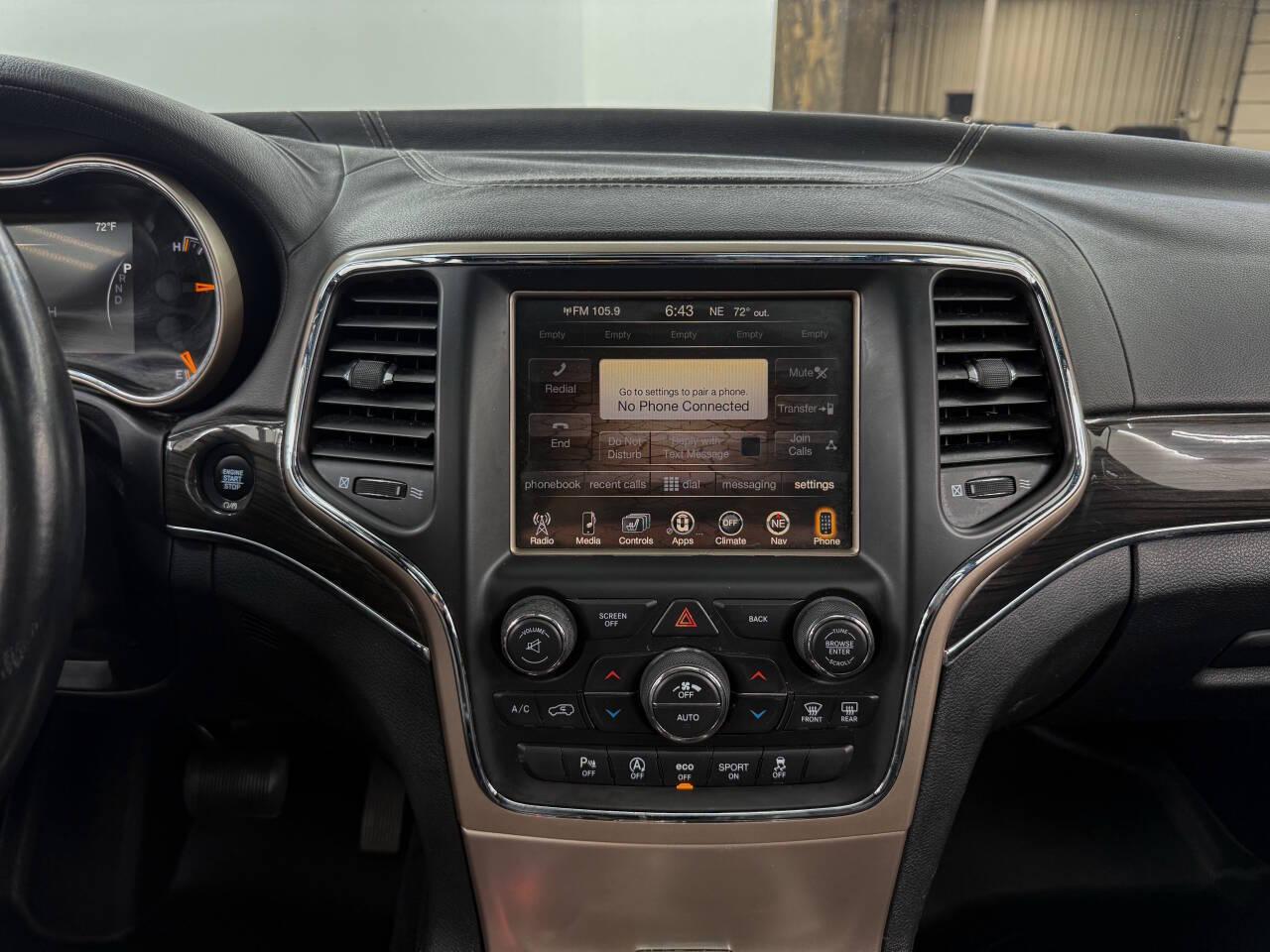 Jeep Grand Cherokee Overland 4WD 2017