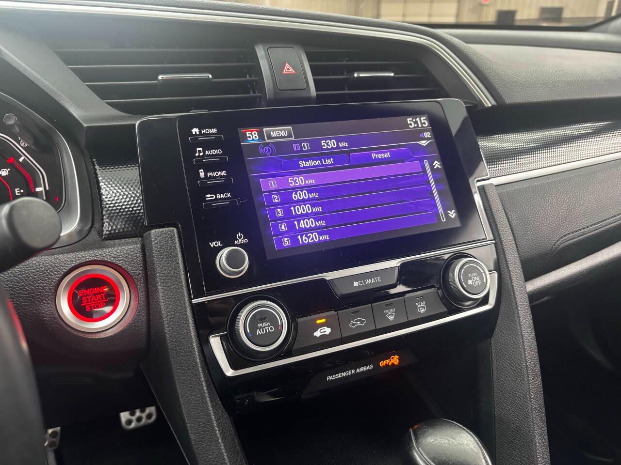 Honda Civic EX Honda Sensing Sedan CVT 2019