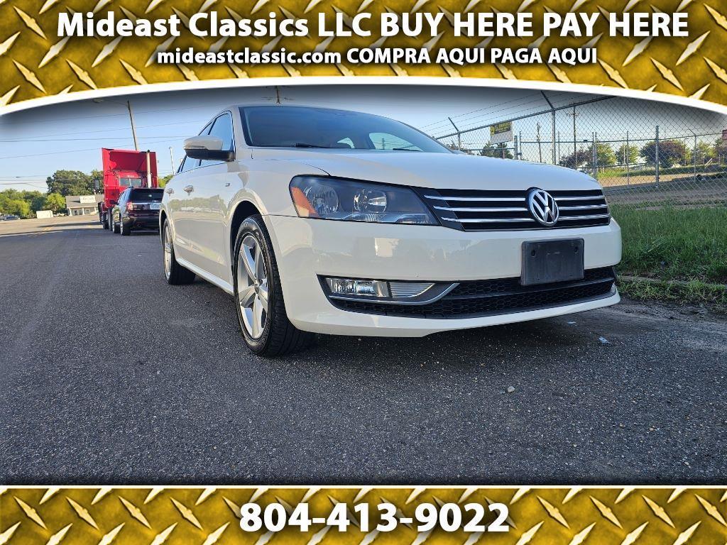 White 2015 Volkswagen Passat Sedan Front-Wheel Drive Automatic