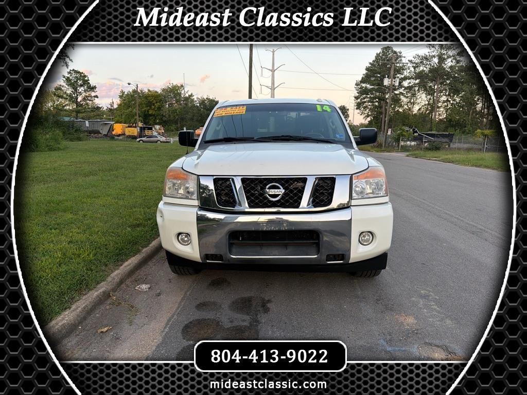White 2014 Nissan Titan Pickup Truck 4X2 Automatic