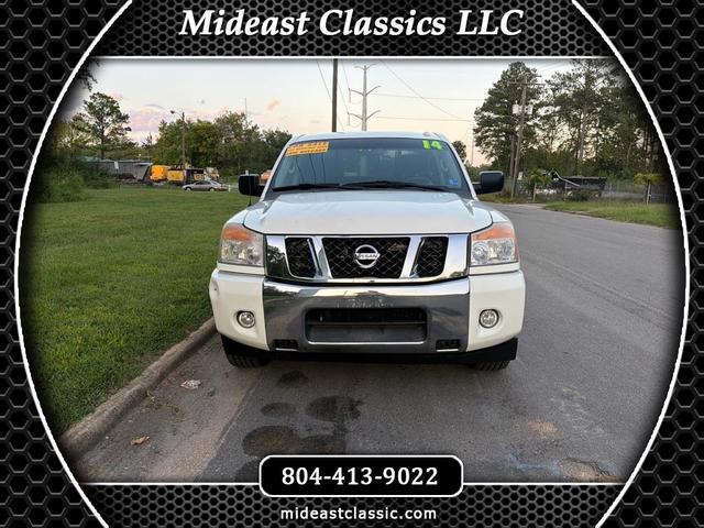 White 2014 Nissan Titan Pickup Truck 4X2 Automatic