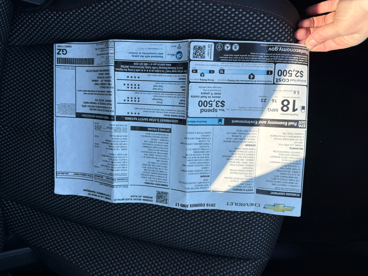 Chevrolet Equinox LT AWD 2016