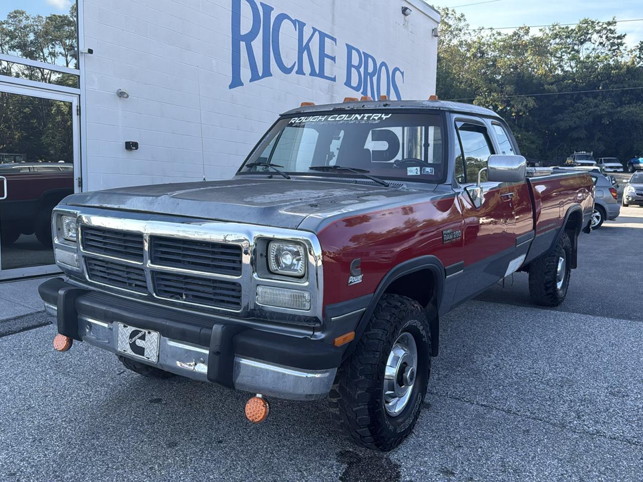 1992 Dodge D250 & W250 Club Cab 149" WB 4WD
