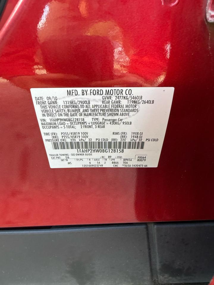 Ford Taurus SEL AWD 2011