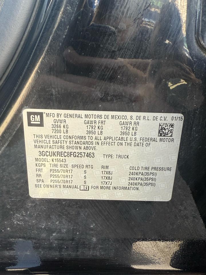 Chevrolet Silverado 1500 LT Crew Cab Long Box 4WD 2015