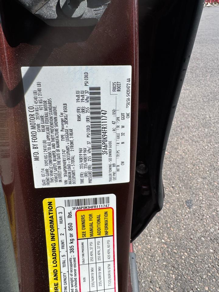 Ford Fusion Titanium 2015