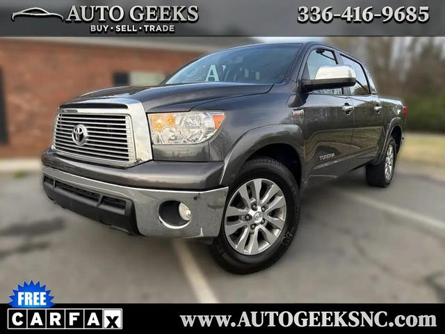 Gray 2011 Toyota Tundra Limited 5.7L V8 CrewMax RWD Pickup Truck 4X2 Automatic