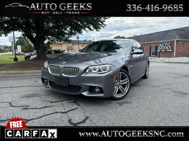 Gray 2015 BMW 5 Series Sedan Rear-Wheel Drive