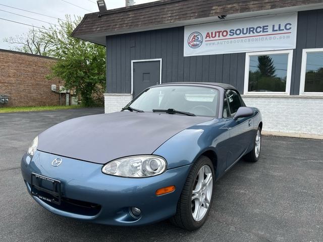 Blue 2005 Mazda MX-5 Miata Convertible Manual