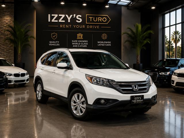 White 2014 Honda CR-V SUV / Crossover Front-Wheel Drive Automatic