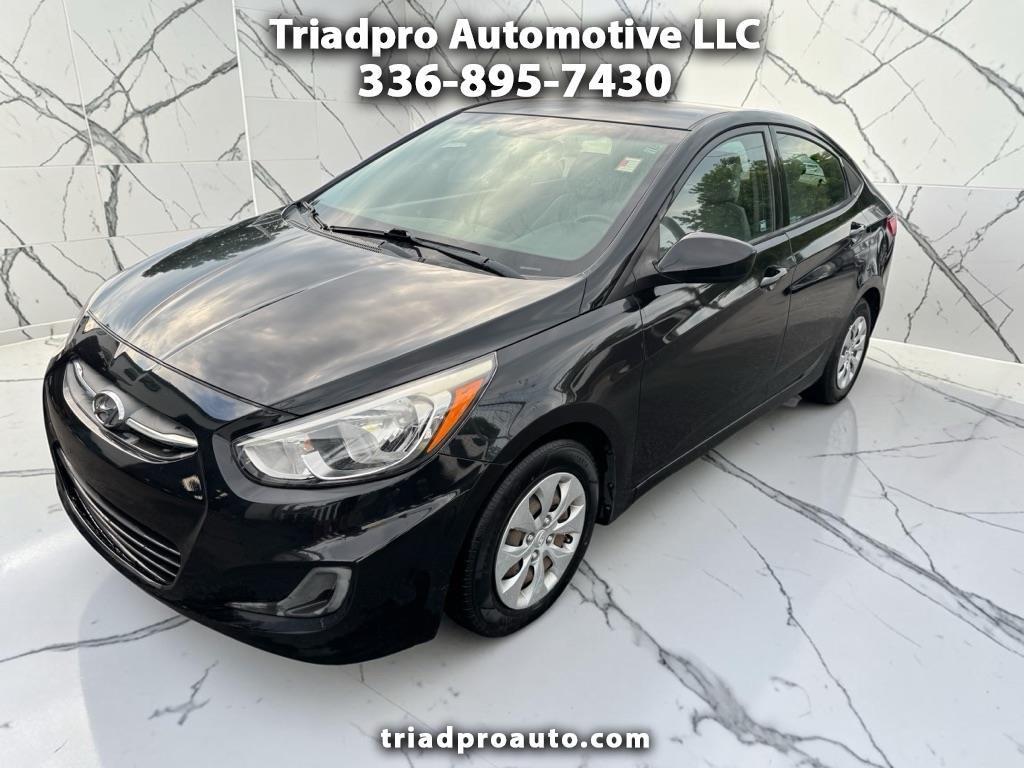 Black 2017 Hyundai Accent Sedan Front-Wheel Drive Automatic
