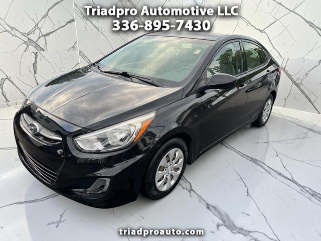 Black 2017 Hyundai Accent Sedan Front-Wheel Drive Automatic