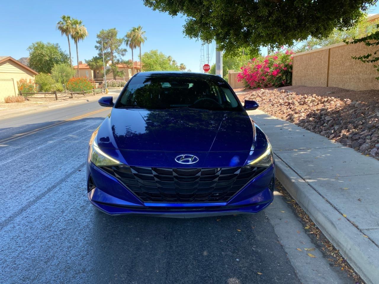Hyundai Elantra Blue Hybrid 2021